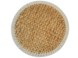 Premium Round Water Hyacinth Placemat with Rope Rim - Handwoven Tableware
